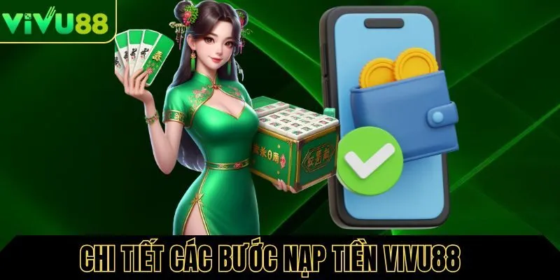 Thao tác các bước nạp tiền Vivu88 chi tiết